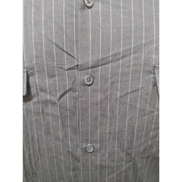 New Kenneth Cole Select Button Up Shirt Men's XL Long Sleeve Gray Cotton Casual - Picture 4 of 11